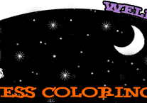 Wellness coloring book cover with stars