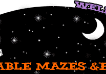 Alien spaceship with moon and stars